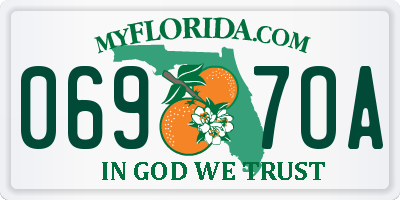 FL license plate 0697OA