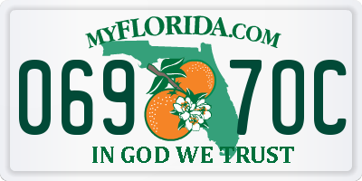 FL license plate 0697OC