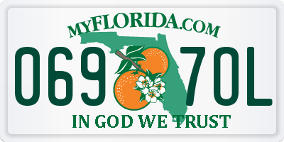 FL license plate 0697OL