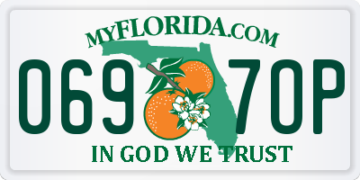 FL license plate 0697OP