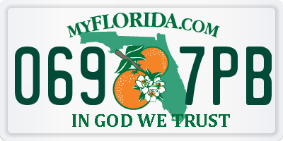 FL license plate 0697PB