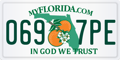 FL license plate 0697PE