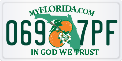 FL license plate 0697PF