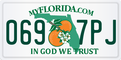 FL license plate 0697PJ