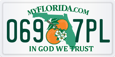 FL license plate 0697PL