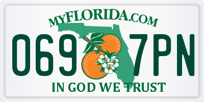 FL license plate 0697PN