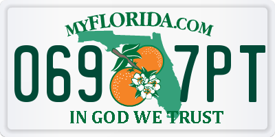 FL license plate 0697PT