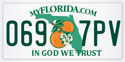 FL license plate 0697PV