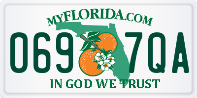 FL license plate 0697QA