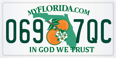 FL license plate 0697QC