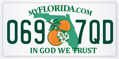 FL license plate 0697QD