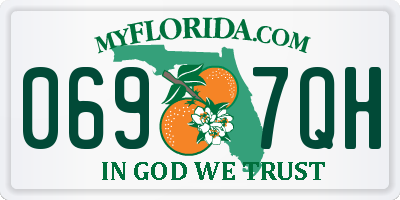 FL license plate 0697QH