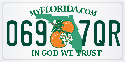 FL license plate 0697QR