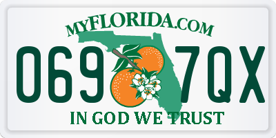 FL license plate 0697QX