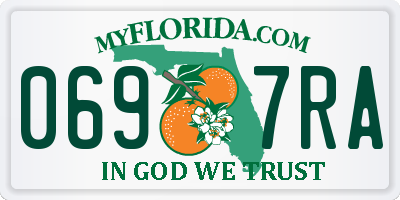 FL license plate 0697RA