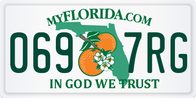 FL license plate 0697RG