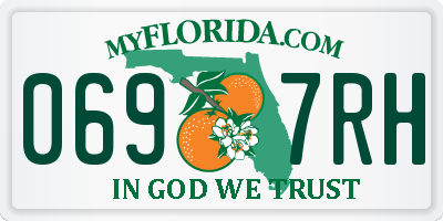 FL license plate 0697RH
