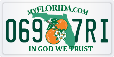 FL license plate 0697RI