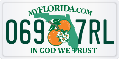 FL license plate 0697RL