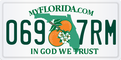 FL license plate 0697RM