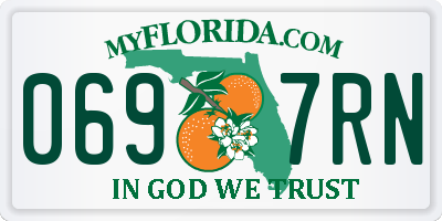 FL license plate 0697RN