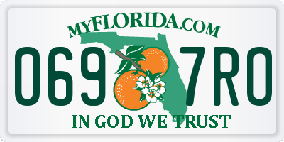 FL license plate 0697RO