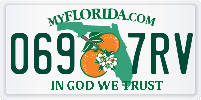 FL license plate 0697RV
