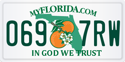 FL license plate 0697RW