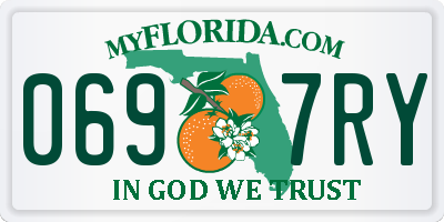 FL license plate 0697RY
