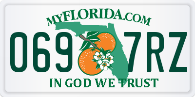 FL license plate 0697RZ