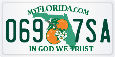 FL license plate 0697SA