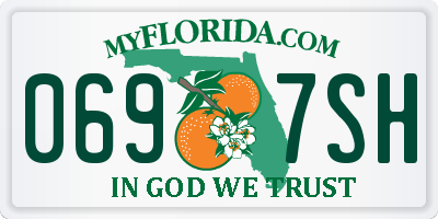 FL license plate 0697SH