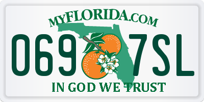 FL license plate 0697SL