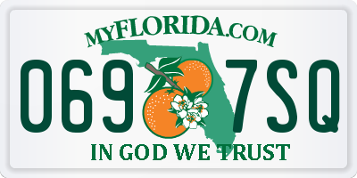 FL license plate 0697SQ