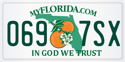 FL license plate 0697SX