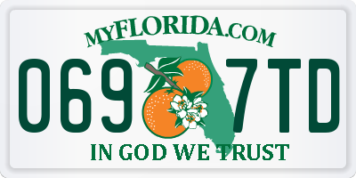 FL license plate 0697TD