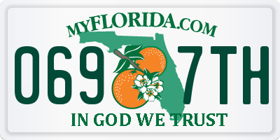 FL license plate 0697TH