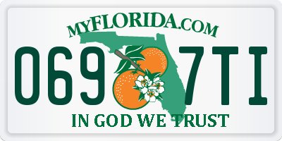 FL license plate 0697TI