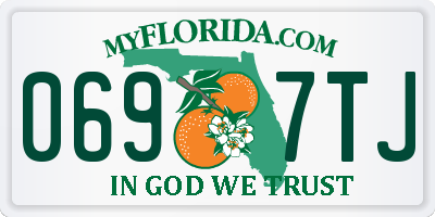 FL license plate 0697TJ