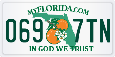 FL license plate 0697TN