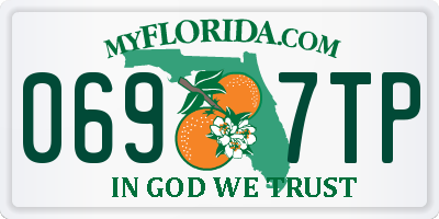 FL license plate 0697TP