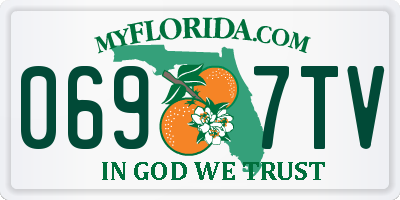 FL license plate 0697TV