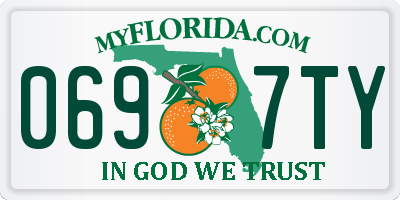 FL license plate 0697TY