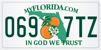FL license plate 0697TZ