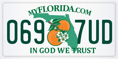 FL license plate 0697UD