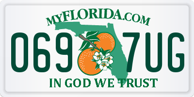 FL license plate 0697UG