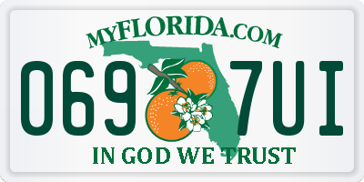 FL license plate 0697UI