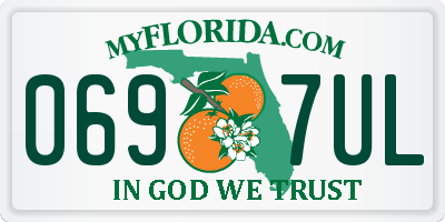 FL license plate 0697UL