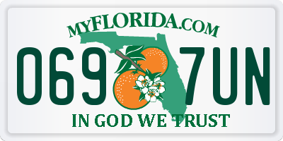 FL license plate 0697UN