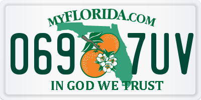 FL license plate 0697UV